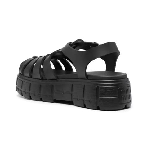 miu miu rubber sandals|miu michael sandals.